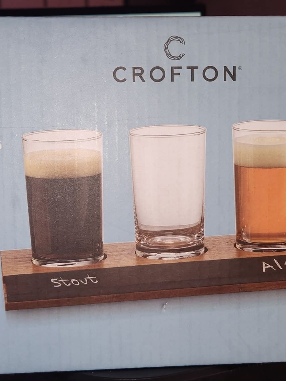 Crofton Clear Glass Tumbler Set with Neutral Tones